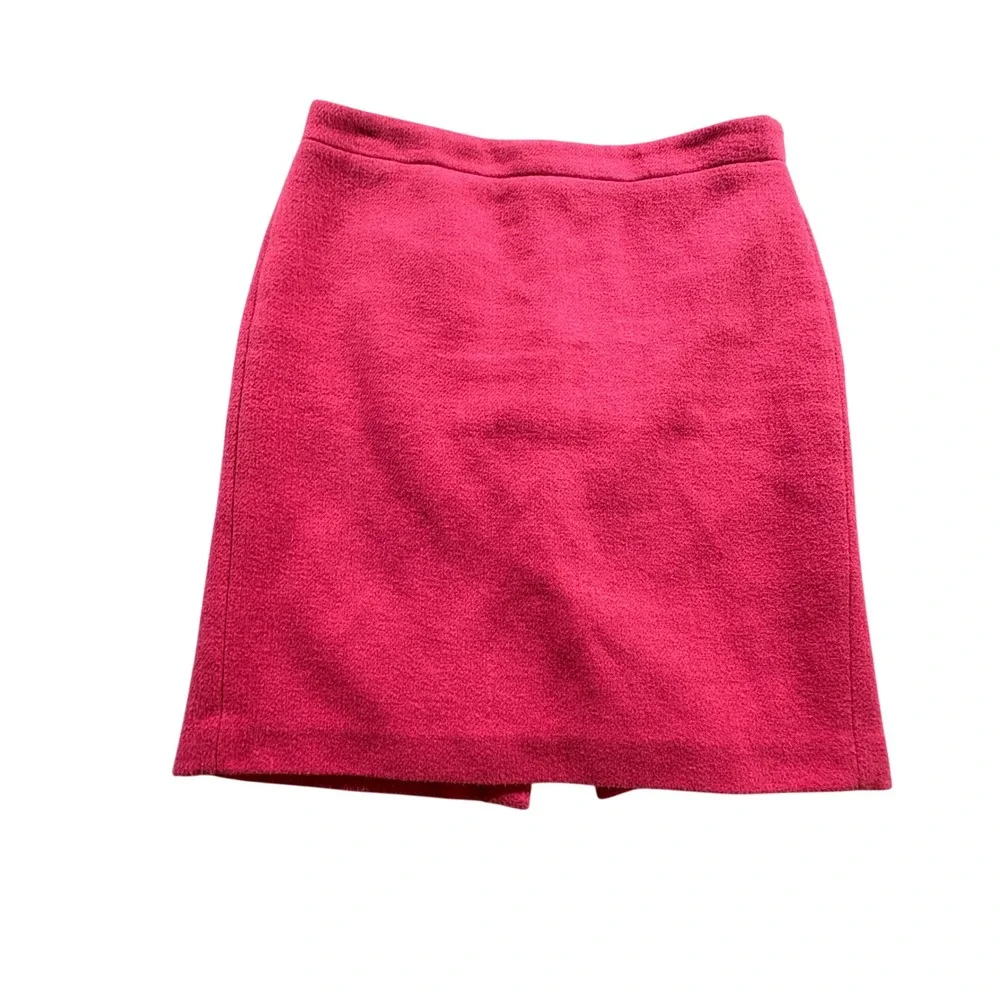 J.Crew Mercantile Wool Blend Mini Skirt Womens 10 Pink Pencil Professional